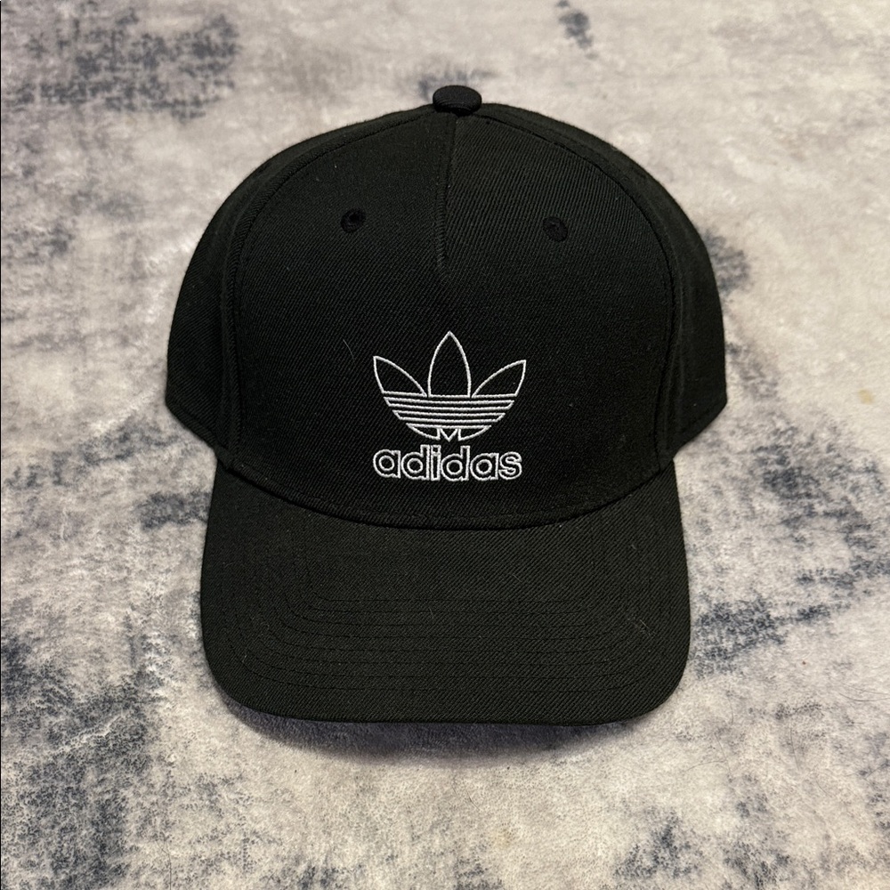 Adidas Black Cap with White Logo